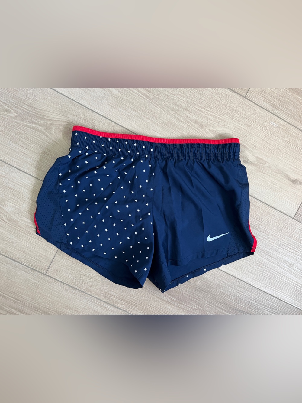Womens S Nike Dri Fit Tempo Star Print Running Shorts
